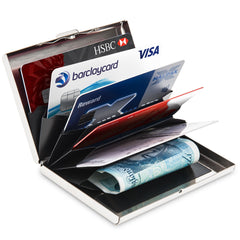 Savisto Silver Metal RFID Wallet
