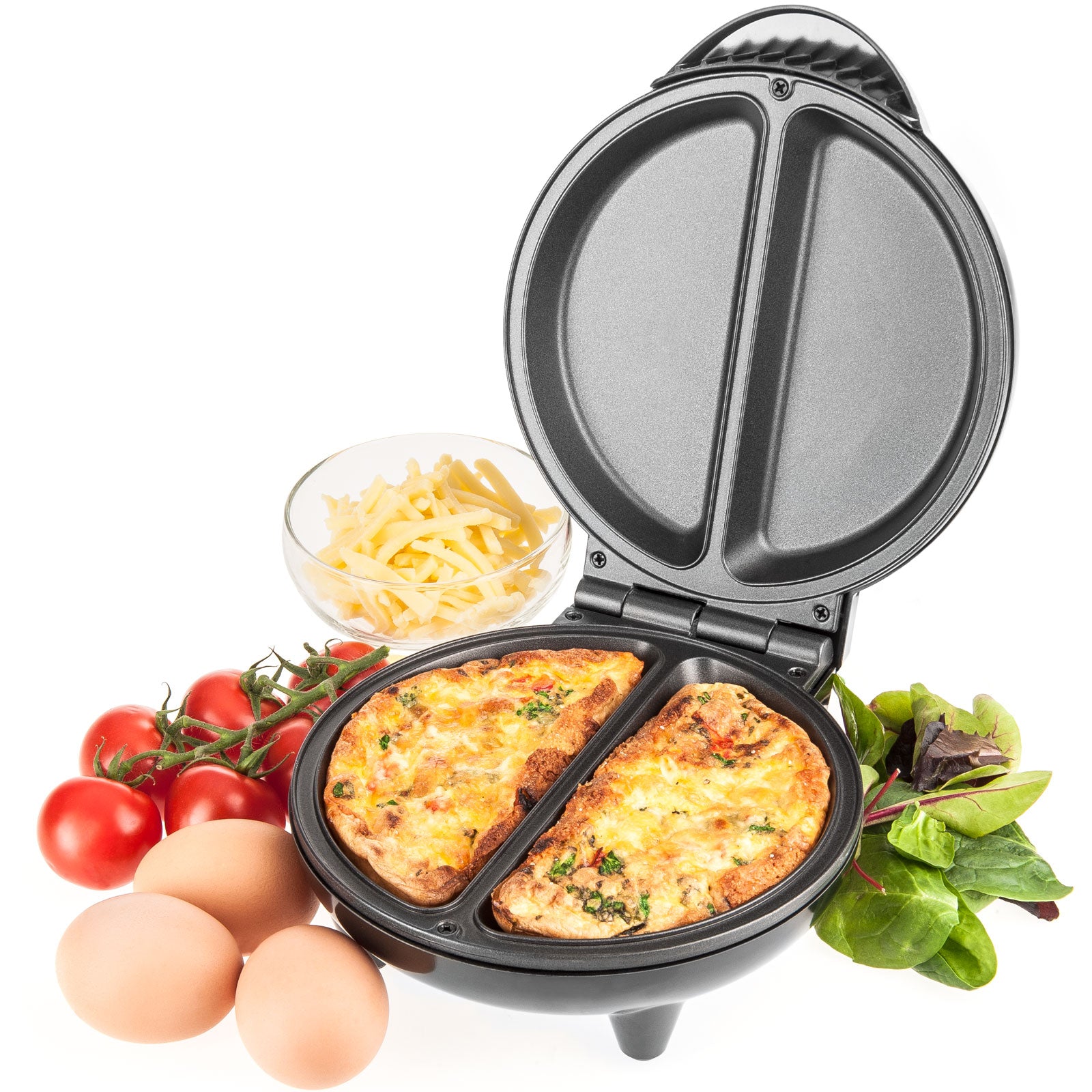 Quest 35640 Non-Stick Cool Touch Dual Omelet Maker, 700 W 220